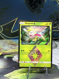 Shaymin 10/181 - Pokemon Card TCG - Team Up Holo Prism Rare Light Play - RARE - Image 1