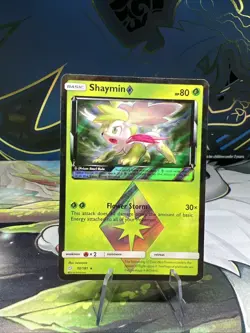 Shaymin 10/181 - Pokemon Card TCG - Team Up Holo Prism Rare Light Play - RARE - Image 2