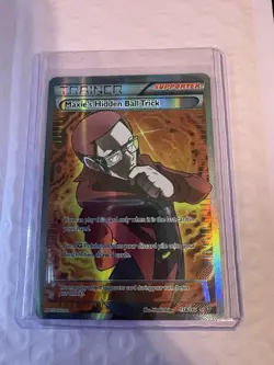 Pokemon TCG Maxie's Hidden Ball Trick Full Art Holo Card 158/160 XY-Primal Clash - Image 1
