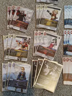 Final Fantasy Opus 10 TCG 39 Cards Bundle Duplicates Play Set Non Foil - Image 2