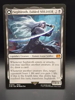 MTG - Sephiroth, Fabled SOLDIER One-Winged Angel - FIN 115 - Mythic - 2B - NM - Image 1