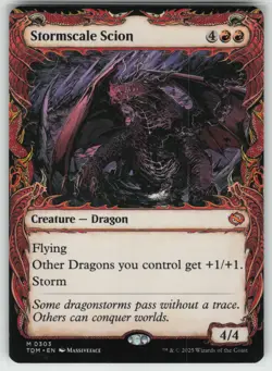 MTG Stormscale Scion (Showcase) Normal Tarkir: Dragonstorm # 303 NM - Image 1