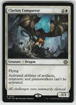 MTG Clarion Conqueror Normal Tarkir: Dragonstorm # 5 NM - Image 1
