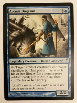 MTG Arcum Dagsson Coldsnap Regular Rare NM English - Image 1