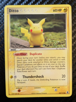 Ditto (Pikachu) 063/113 Delta Species Regular 2005 Vintage Pokemon TCG NM/LP - Image 1