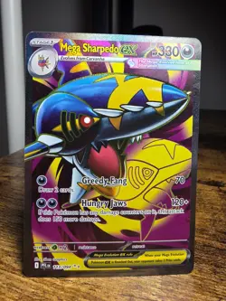 Pokemon TCG Mega Sharpedo EX 113/094 Full Art Ultra Rare Phantasmal Flames - Image 1