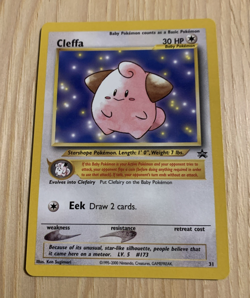 2001 CLEFFA BLACK STAR PROMO #31 POKEMON TCG NM - Image 1