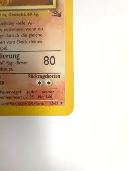 Pokemon - Moltres / Lavados Fossil Holo 12/62 - 1999-2000 - German - Image 5