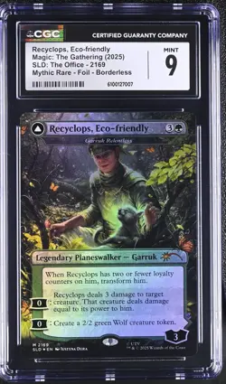 RECYCLOPS, ECO-FRIENDLY | MTG Secret Lair: The Office | Foil | CGC MINT - Image 1