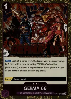 One Piece GERMA 66 (OP06-078/376) Premium Booster -The Best- Vol. 2 NM FOIL- - Image 1