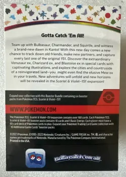 Pokemon TCG Scarlet and Violet 151 Booster Bundle Set - New Factory Sealed 820650853210 - Image 2