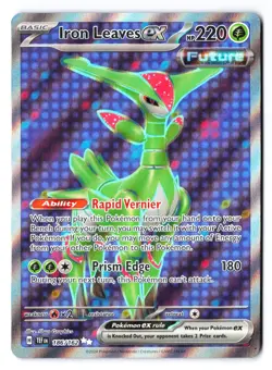 Iron Leaves ex 186/162 - Pokemon TCG Temporal Forces Ultra Rare Full Art Holo NM - Image 1