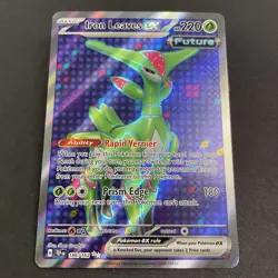 Iron Leaves EX 186/162 Near Mint Ultra Rare Holofoil Temporal Forces Pokemon - Image 1