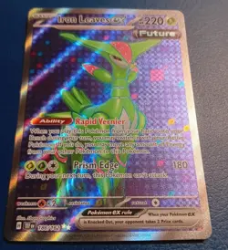 Pokemon - Iron Leaves ex 186/162 - SV Temporal Forces - Full Art Textured - NM - Image 2