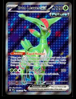 2024 TCG Pokemon #186 Iron Leaves 186/162 Holo Full Art Temporal Forces - Image 1