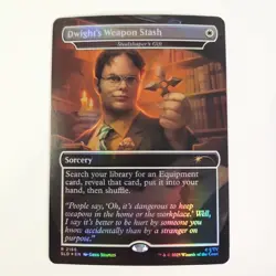 LP Dwight's Weapon Stash Foil Steelshaper's Gift Secret Lair The Office MTG - Image 1
