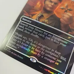 LP Dwight's Weapon Stash Foil Steelshaper's Gift Secret Lair The Office MTG - Image 3
