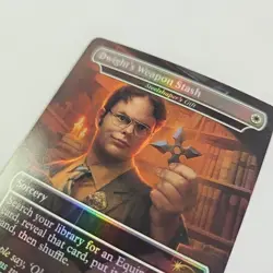 LP Dwight's Weapon Stash Foil Steelshaper's Gift Secret Lair The Office MTG - Image 4