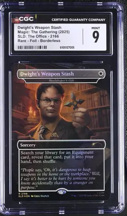 DWIGHT'S WEAPON STASH | MTG Secret Lair: The Office | Foil | CGC MINT - Image 1