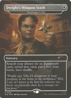 MTG Dwight's Secret Weapon Stash (2166) *Foil* Secret Lair: Dwight The Office NM - Image 1