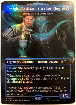 MTG Dwight, Assistant (to the) King (Foil) Secret Lair x The Office 2168 NM - Image 1
