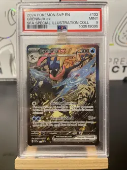 2024 POKEMON SVP EN-SV BLACK STAR PROMO #132 GRENINJA EX PSA 9 - Image 1