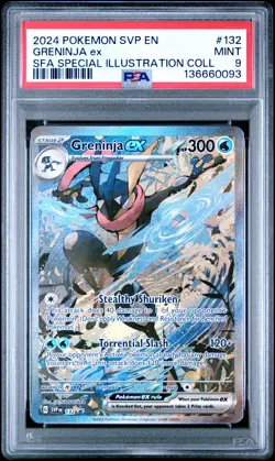 2024 POKEMON SVP EN-SV BLACK STAR PROMO #132 GRENINJA EX PSA 9 - Image 1