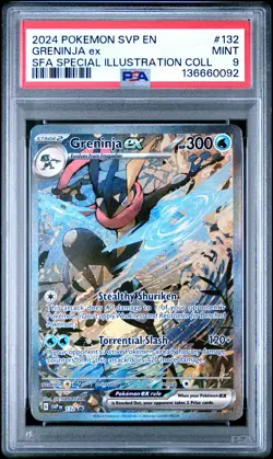 2024 POKEMON SVP EN-SV BLACK STAR PROMO #132 GRENINJA EX PSA 9 - Image 1