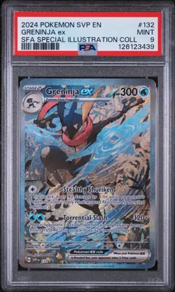 Greninja Ex #132 2024 Pokemon Svp En-Sv Black Star Promo PSA 9 - Image 1