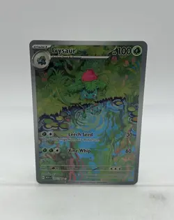 Pokemon TCG Scarlet & Violet 151 Full Art Ivysaur #167/165 Illustration Rare - Image 1