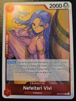 Nefeltari Vivi OP13-012 Foil Rare Carrying On His Will One Piece Card Game - Image 1