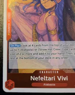 Nefeltari Vivi OP13-012 Foil Rare Carrying On His Will One Piece Card Game - Image 4