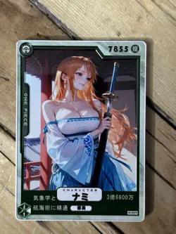 One Piece CCG Goddess Nami Metal Card - Beauty & The Sword /99 - Image 1