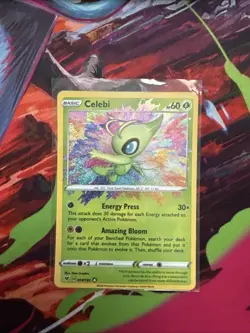 Pokemon Celebi Amazing Rare Holo SWSH04: Vivid Voltage 009/185 NM - Image 1