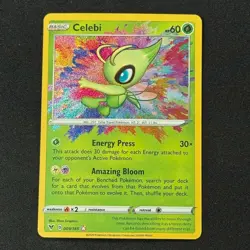 Celebi 009/185 Amazing Rare SWSH04: Vivid Voltage NM/M Pokemon TCG - Image 1