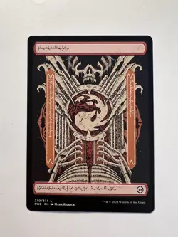 Mountain - FULL ART Phyrexian (#270) - MTG Phyrexia: All Will Be One - NM - Image 1
