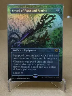Magic: The Gathering Sword of Feast and Famine (Borderless) Foil 2XM - Image 1
