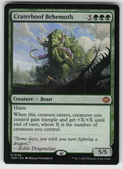 MTG Craterhoof Behemoth Normal Tarkir: Dragonstorm # 138 NM - Image 1
