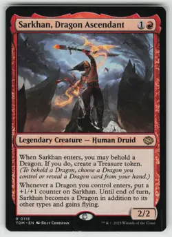 MTG Sarkhan, Dragon Ascendant Normal Tarkir: Dragonstorm # 118 NM - Image 1