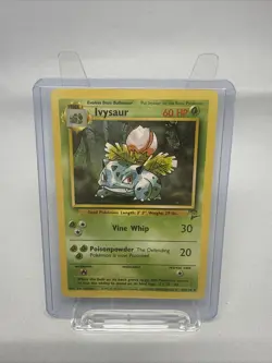 Ivysaur 044/130 Base Set 2 Unlimited Non-Holo Vintage NM/LP Pokemon TCG - Image 1