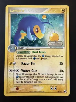 Pokemon TCG Legend Maker Lanturn - 19/92 Stamped Reverse Holo NM/LP - Image 1