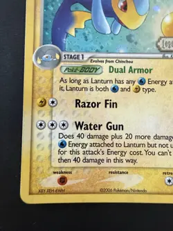 Pokemon TCG Legend Maker Lanturn - 19/92 Stamped Reverse Holo NM/LP - Image 5