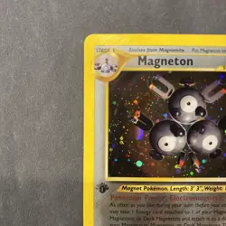 Pokemon TCg Magneton 10/64 - 1st Edition Neo Revelation Holo LP - Image 2