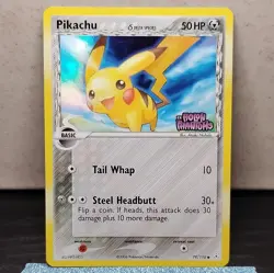 Pokemon Pikachu EX Holon Phantoms Reverse Holo Delta Species 79/110 HP50 2006 - Image 1