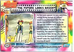 1999 Topps Pokemon the First Movie #41 The Future Looks Bright Foil - Image 2