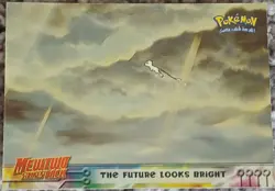 The Future Looks Bright #41 FOIL Pokemon 1999 Topps Mewtwo Strikes Back Movie - Image 1