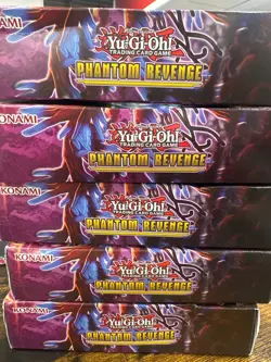 Lot of 5 Yu-gi-oh Phantom Revenge Boxes 1st Edition 4 Packs Per Box 20 Pks TCG - Image 4