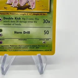 Nidorino 37/102 - Common 1999 English Base Set Pokemon Card - Near Mint NM & LP - Image 5