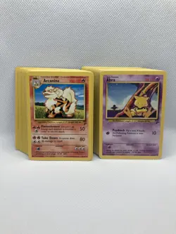 Complete Base Set 2 Commons And Uncommons NM-LP Vintage Pokemon Cards - Image 1