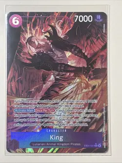 One Piece OP14 The Azure Sea’s Seven - King EB04-031 R Alternate Art ENGLISH - Image 1